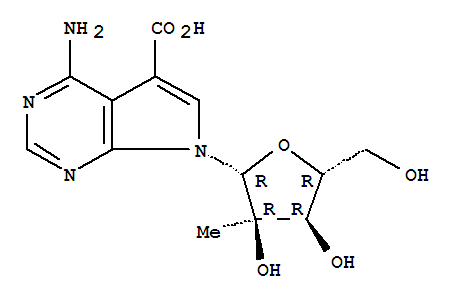 443642-56-6  7H-Pyrrolo[2,3-d]pyrimidine-5-carboxylicacid, 4-amino-7-(2-C-methyl-b-D-ribofuranosyl)-