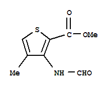 443762-03-6  2-Thiophenecarboxylicacid, 3-(formylamino)-4-methyl-, methyl ester