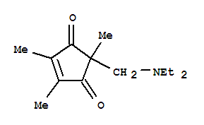 444816-26-6  4-Cyclopentene-1,3-dione,2-[(diethylamino)methyl]-2,4,5-trimethyl-