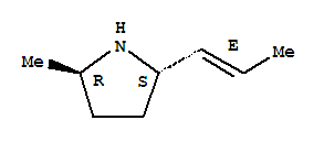 445398-96-9  Pyrrolidine,2-methyl-5-(1E)-1-propen-1-yl-, (2R,5S)-rel-