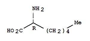 44902-01-4  Heptanoic acid, 2-amino-, (2R)-