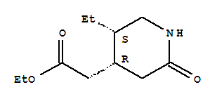 457623-01-7  4-Piperidineaceticacid, 5-ethyl-2-oxo-, ethyl ester, (4R,5S)-