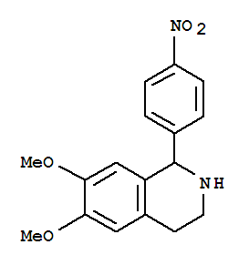 47281-61-8  Isoquinoline,1,2,3,4-tetrahydro-6,7-dimethoxy-1-(4-nitrophenyl)-