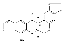 478-09-1  1,3-Dioxolo[6,7][1]benzopyrano[3,4-b]furo[3,2-g][1]benzopyran-13(6H)-one,6a,13a-dihydro-8-methoxy-, (6aS,13aS)-