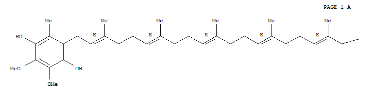 484-59-3  1,4-Benzenediol,2-[(2E,6E,10E,14E,18E,22E)-3,7,11,15,19,23,27-heptamethyl-2,6,10,14,18,22,26-octacosaheptaen-1-yl]-5,6-dimethoxy-3-methyl-