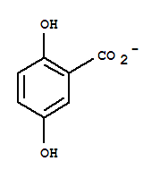 490-80-2  Benzoic acid,2,5-dihydroxy-, ion(1-)