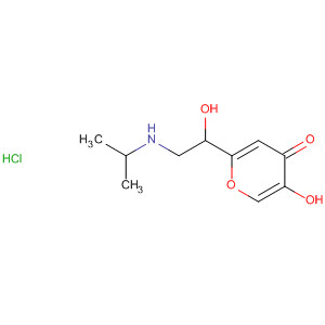 59281-09-3  4H-Pyran-4-one, 5-hydroxy-2-[1-hydroxy-2-[(1-methylethyl)amino]ethyl]-,hydrochloride