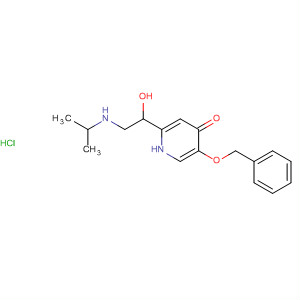59281-10-6  4(1H)-Pyridinone,2-[1-hydroxy-2-[(1-methylethyl)amino]ethyl]-5-(phenylmethoxy)-,monohydrochloride