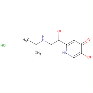 59281-11-7  4(1H)-Pyridinone,5-hydroxy-2-[1-hydroxy-2-[(1-methylethyl)amino]ethyl]-,monohydrochloride