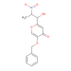 59281-20-8  4H-Pyran-4-one, 2-(1-hydroxy-2-nitropropyl)-5-(phenylmethoxy)- 59281-20-8  4H-Pyran-4-one, 2-(1-hydroxy-2-nitropropyl)-5-(phenylmethoxy)-
