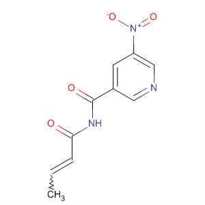 59290-51-6  3-Pyridinecarboxamide, 5-nitro-N-(1-oxo-2-butenyl)-