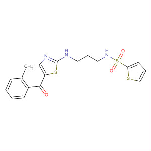 593267-92-6  2-Thiophenesulfonamide,N-[3-[[5-(2-methylbenzoyl)-2-thiazolyl]amino]propyl]-