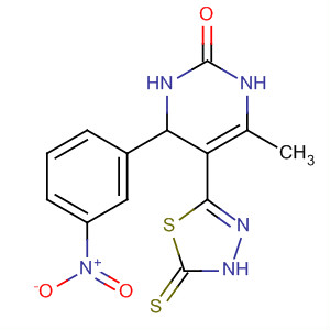 593283-41-1  2(1H)-Pyrimidinone,5-(4,5-dihydro-5-thioxo-1,3,4-thiadiazol-2-yl)-3,4-dihydro-6-methyl-4-(3-nitrophenyl)-