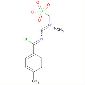 59440-37-8  Methanaminium,N-[[[chloro(4-methylphenyl)methylene]amino]methylene]-N-methyl-,perchlorate