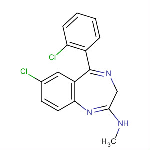 59467-71-9  3H-1,4-Benzodiazepin-2-amine, 7-chloro-5-(2-chlorophenyl)-N-methyl-