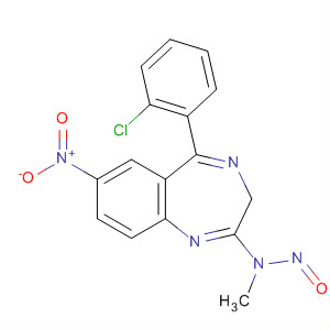 59467-79-7  3H-1,4-Benzodiazepin-2-amine,5-(2-chlorophenyl)-N-methyl-7-nitro-N-nitroso-