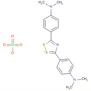 59507-01-6  1,2,4-Dithiazol-1-ium, 3,5-bis[4-(dimethylamino)phenyl]-, perchlorate