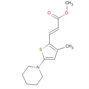 595565-02-9  2-Propenoic acid, 3-[3-methyl-5-(1-piperidinyl)-2-thienyl]-, methyl ester,(2E)-