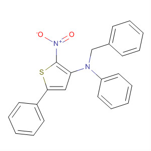 59583-34-5  3-Thiophenamine, 2-nitro-N,5-diphenyl-N-(phenylmethyl)-