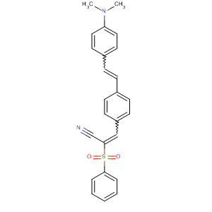 59583-91-4  2-Propenenitrile,3-[4-[2-[4-(dimethylamino)phenyl]ethenyl]phenyl]-2-(phenylsulfonyl)-