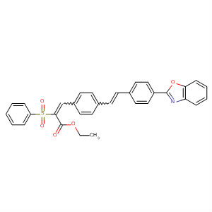 59584-30-4  2-Propenoic acid,3-[4-[2-[4-(2-benzoxazolyl)phenyl]ethenyl]phenyl]-2-(phenylsulfonyl)-,ethyl ester