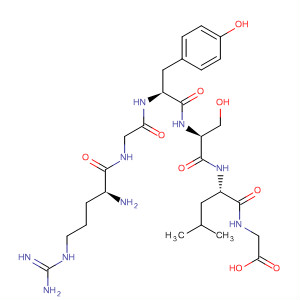 59587-18-7  Glycine, N-[N-[N-[N-(N-L-arginylglycyl)-L-tyrosyl]-L-seryl]-L-leucyl]-