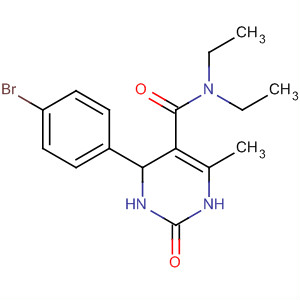 59607-59-9  5-Pyrimidinecarboxamide,4-(4-bromophenyl)-N,N-diethyl-1,2,3,4-tetrahydro-6-methyl-2-oxo- 59607-59-9  5-Pyrimidinecarboxamide,4-(4-bromophenyl)-N,N-diethyl-1,2,3,4-tetrahydro-6-methyl-2-oxo-