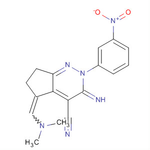 596106-95-5  2H-Cyclopenta[c]pyridazine-4-carbonitrile,5-[(dimethylamino)methylene]-3,5,6,7-tetrahydro-3-imino-2-(3-nitrophenyl)-