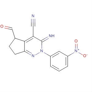 596107-05-0  2H-Cyclopenta[c]pyridazine-4-carbonitrile,5-formyl-3,5,6,7-tetrahydro-3-imino-2-(3-nitrophenyl)-