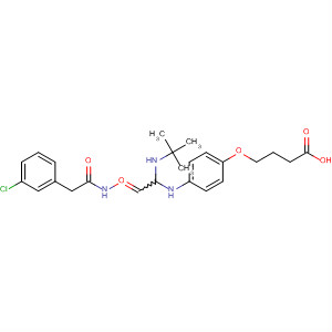 596118-58-0  Butanoic acid,4-[4-[[1-[[(3-chlorophenyl)acetyl]amino]-2-[(2-methylpropyl)amino]-2-oxoethyl]amino]phenoxy]-