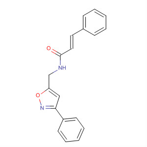 596125-24-5  2-Propenamide, 3-phenyl-N-[(3-phenyl-5-isoxazolyl)methyl]-, (2E)-