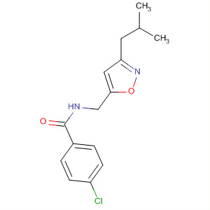 596126-33-9  Benzamide, 4-chloro-N-[[3-(2-methylpropyl)-5-isoxazolyl]methyl]-