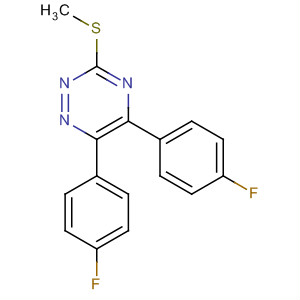 59663-52-4  1,2,4-Triazine, 5,6-bis(4-fluorophenyl)-3-(methylthio)-