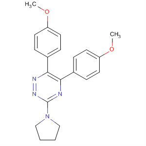 59663-60-4  1,2,4-Triazine, 5,6-bis(4-methoxyphenyl)-3-(1-pyrrolidinyl)-