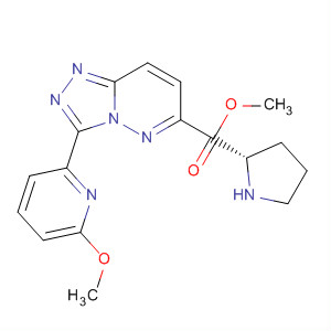 596824-59-8  L-Proline,1-[3-(6-methoxy-2-pyridinyl)-1,2,4-triazolo[4,3-b]pyridazin-6-yl]-, methylester
