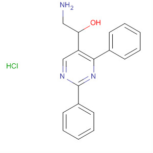 59704-35-7  5-Pyrimidinemethanol, a-(aminomethyl)-2,4-diphenyl-,monohydrochloride 59704-35-7  5-Pyrimidinemethanol, a-(aminomethyl)-2,4-diphenyl-,monohydrochloride