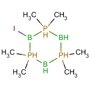 59830-80-7  1,3,5,2,4,6-Triphosphatriborin,1,1,2,2,3,3,4,4,5,5,6,6-dodecahydro-2-iodo-1,1,3,3,5,5-hexamethyl-