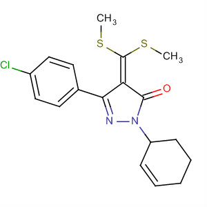 59848-51-0  3H-Pyrazol-3-one,4-[bis(methylthio)methylene]-5-(4-chlorophenyl)-2,4-dihydro-2-phenyl-