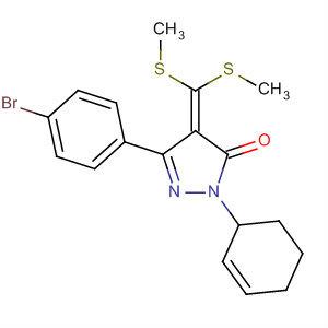 59848-52-1  3H-Pyrazol-3-one,4-[bis(methylthio)methylene]-5-(4-bromophenyl)-2,4-dihydro-2-phenyl-
