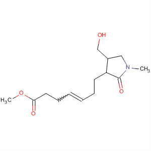 59858-09-2  4-Heptenoic acid, 7-[4-(hydroxymethyl)-1-methyl-2-oxo-3-pyrrolidinyl]-,methyl ester