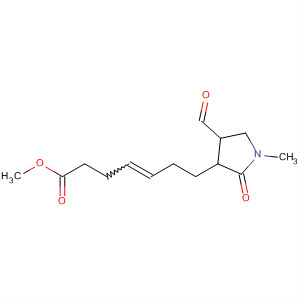 59858-12-7  4-Heptenoic acid, 7-(4-formyl-1-methyl-2-oxo-3-pyrrolidinyl)-, methylester 59858-12-7  4-Heptenoic acid, 7-(4-formyl-1-methyl-2-oxo-3-pyrrolidinyl)-, methylester