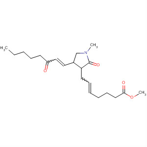 59858-13-8  5-Heptenoic acid, 7-[1-methyl-2-oxo-4-(3-oxo-1-octenyl)-3-pyrrolidinyl]-,methyl ester