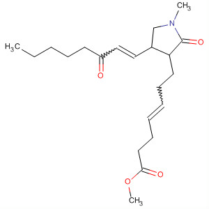 59858-14-9  4-Heptenoic acid, 7-[1-methyl-2-oxo-4-(3-oxo-1-octenyl)-3-pyrrolidinyl]-,methyl ester
