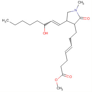 59858-17-2  4-Heptenoic acid,7-[4-(3-hydroxy-1-octenyl)-1-methyl-2-oxo-3-pyrrolidinyl]-, methyl ester