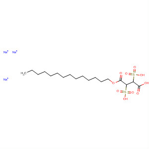 59862-27-0  Butanedioic acid, 2,3-disulfo-, 1-tetradecyl ester, trisodium salt