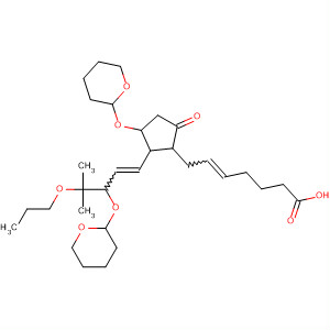 59896-60-5  5-Heptenoic acid,7-[2-[4-methyl-4-propoxy-3-[(tetrahydro-2H-pyran-2-yl)oxy]-1-pentenyl]-5-oxo-3-[(tetrahydro-2H-pyran-2-yl)oxy]cyclopentyl]-
