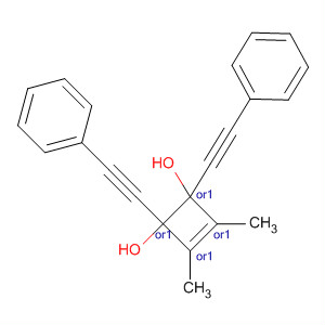 59973-03-4  3-Cyclobutene-1,2-diol, 3,4-dimethyl-1,2-bis(phenylethynyl)-, cis-