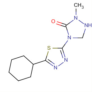 57773-98-5  1,2,4-Triazolidin-3-one, 4-(5-cyclohexyl-1,3,4-thiadiazol-2-yl)-2-methyl-