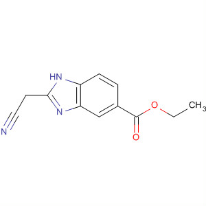 577776-05-7  1H-Benzimidazole-5-carboxylic acid, 2-(cyanomethyl)-, ethyl ester