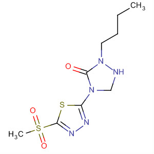 57808-01-2  1,2,4-Triazolidin-3-one,2-butyl-4-[5-(methylsulfonyl)-1,3,4-thiadiazol-2-yl]-